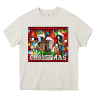Merry Christmas  With Goats Heavy Core Tee | Teevron