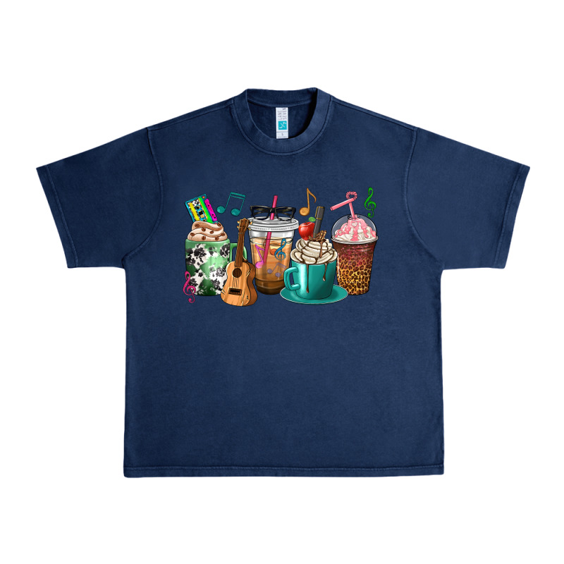Music Teacher Coffee Cups Urban Heavy Tee by texasbilliewilder | Teevron
