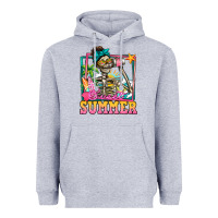 Heather Grey sweet summer skeleton Heavyweight Hoodie - Jasminsmagicworld