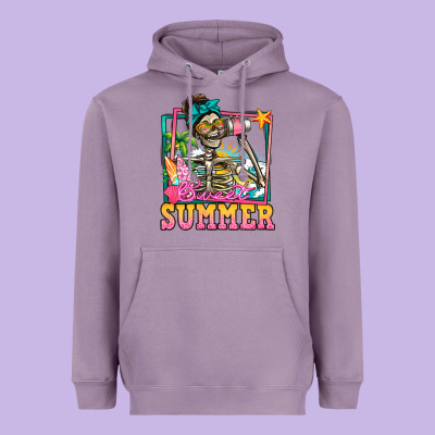 Sweet Summer Skeleton Heavyweight Hoodie Designed By Jasminsmagicworld