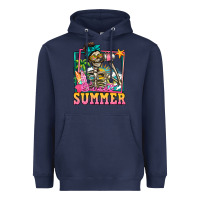 Navy sweet summer skeleton Heavyweight Hoodie - Jasminsmagicworld