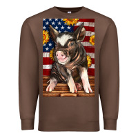 Chestnut Western American Pig Premium Sweatshirt - LillyAllenDesigns
