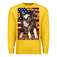 Lemon Western American Pig Premium Sweatshirt - LillyAllenDesigns
