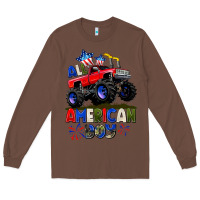 Chestnut All American Boy 4th july Long Sleeve Tee - CowGirlArtShop
