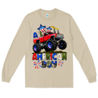 Mushroom All American Boy 4th july Long Sleeve Tee - CowGirlArtShop