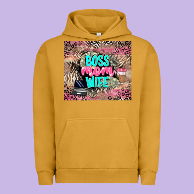 Boss Mom Wife Urban Hoodie Designed By Lillyallendesigns