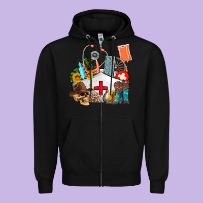 Nurse  Summer Zipper Hoodie Designed By Adodesignshop