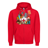 Red nurse  summer Zipper Hoodie - AdoDesignShop