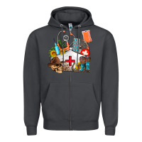 Smoke nurse  summer Zipper Hoodie - AdoDesignShop