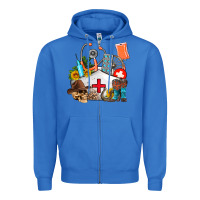 True Royal nurse  summer Zipper Hoodie - AdoDesignShop