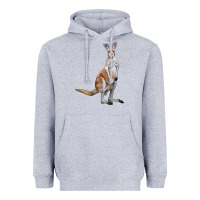 Heather Grey kangaroo Heavyweight Hoodie - LillyAllenDesigns