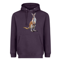 Plum kangaroo Heavyweight Hoodie - LillyAllenDesigns