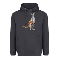 Smoke kangaroo Heavyweight Hoodie - LillyAllenDesigns