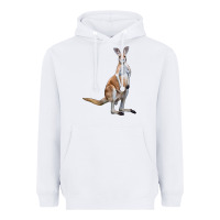 White kangaroo Heavyweight Hoodie - LillyAllenDesigns
