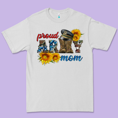 Proud Army Mom Premium Tee Designed By Artiststas