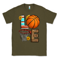 Army Green western basketball love Classic Tee - HRA Design Shop
