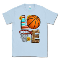 Dusty Blue western basketball love Classic Tee - HRA Design Shop