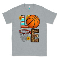 Heather Grey western basketball love Classic Tee - HRA Design Shop