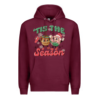 Burgundy mexican christmas tis the season Premium Hoodie - MaliasSmallBusiness