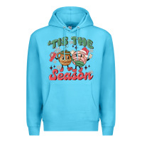 Ocean Blue mexican christmas tis the season Premium Hoodie - MaliasSmallBusiness