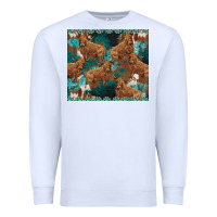 White turquoises gemstones cowhide highlands cow Premium Sweatshirt - BarkalooDesign