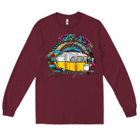Burgundy camp more worry less Long Sleeve Tee - SublimationCraftShop