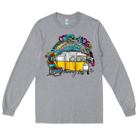 Heather Grey camp more worry less Long Sleeve Tee - SublimationCraftShop