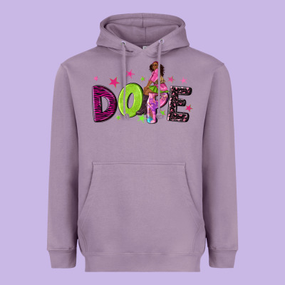 Dope With Afro Black Woman Heavyweight Hoodie Designed By Nancycooperartshop