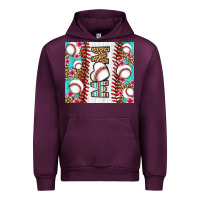 Mauve Wine baseball mom Urban Hoodie - LillyAllenDesigns