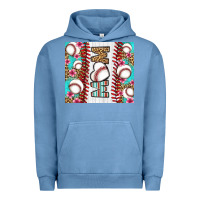 Pigment Pebble Blue baseball mom Urban Hoodie - LillyAllenDesigns
