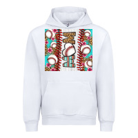 White baseball mom Urban Hoodie - LillyAllenDesigns