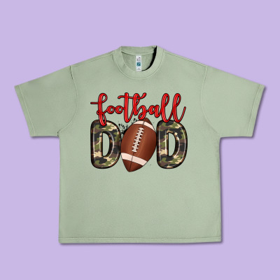 Football Dad Urban Heavy Tee Designed By Zillion Design Studio