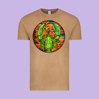 Lobster Vintage Tee Designed By Barkaloodesign