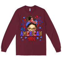 Burgundy All American girl Long Sleeve Tee - Neo Western