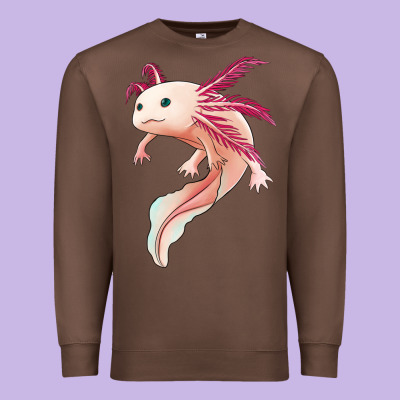 Axolotl Premium Sweatshirt Designed By Jasminsmagicworld