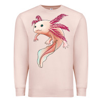 Pale Pink axolotl Premium Sweatshirt - Jasminsmagicworld