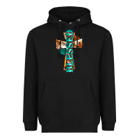 Black blessed cross Heavyweight Hoodie - BarkalooDesign