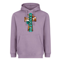 Lavender blessed cross Heavyweight Hoodie - BarkalooDesign