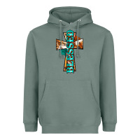Sage blessed cross Heavyweight Hoodie - BarkalooDesign
