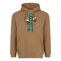 Toasted Coconut blessed cross Heavyweight Hoodie - BarkalooDesign