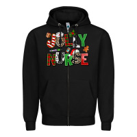 Black jolly nurse Zipper Hoodie - AdoDesignShop