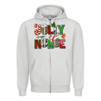 Dove Grey jolly nurse Zipper Hoodie - AdoDesignShop