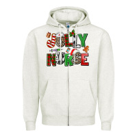 Oatmeal Heather jolly nurse Zipper Hoodie - AdoDesignShop