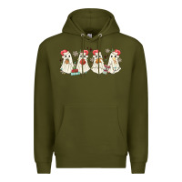 Army Green pantasmas mexican christmas ghosts Premium Hoodie - MaliasSmallBusiness