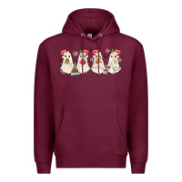 Burgundy pantasmas mexican christmas ghosts Premium Hoodie - MaliasSmallBusiness