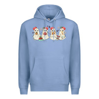 Colony Blue pantasmas mexican christmas ghosts Premium Hoodie - MaliasSmallBusiness