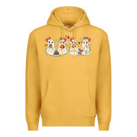 Mustard pantasmas mexican christmas ghosts Premium Hoodie - MaliasSmallBusiness