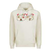 Oatmeal Heather pantasmas mexican christmas ghosts Premium Hoodie - MaliasSmallBusiness