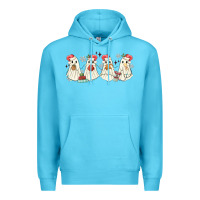 Ocean Blue pantasmas mexican christmas ghosts Premium Hoodie - MaliasSmallBusiness