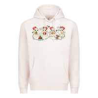 Pale Pink pantasmas mexican christmas ghosts Premium Hoodie - MaliasSmallBusiness